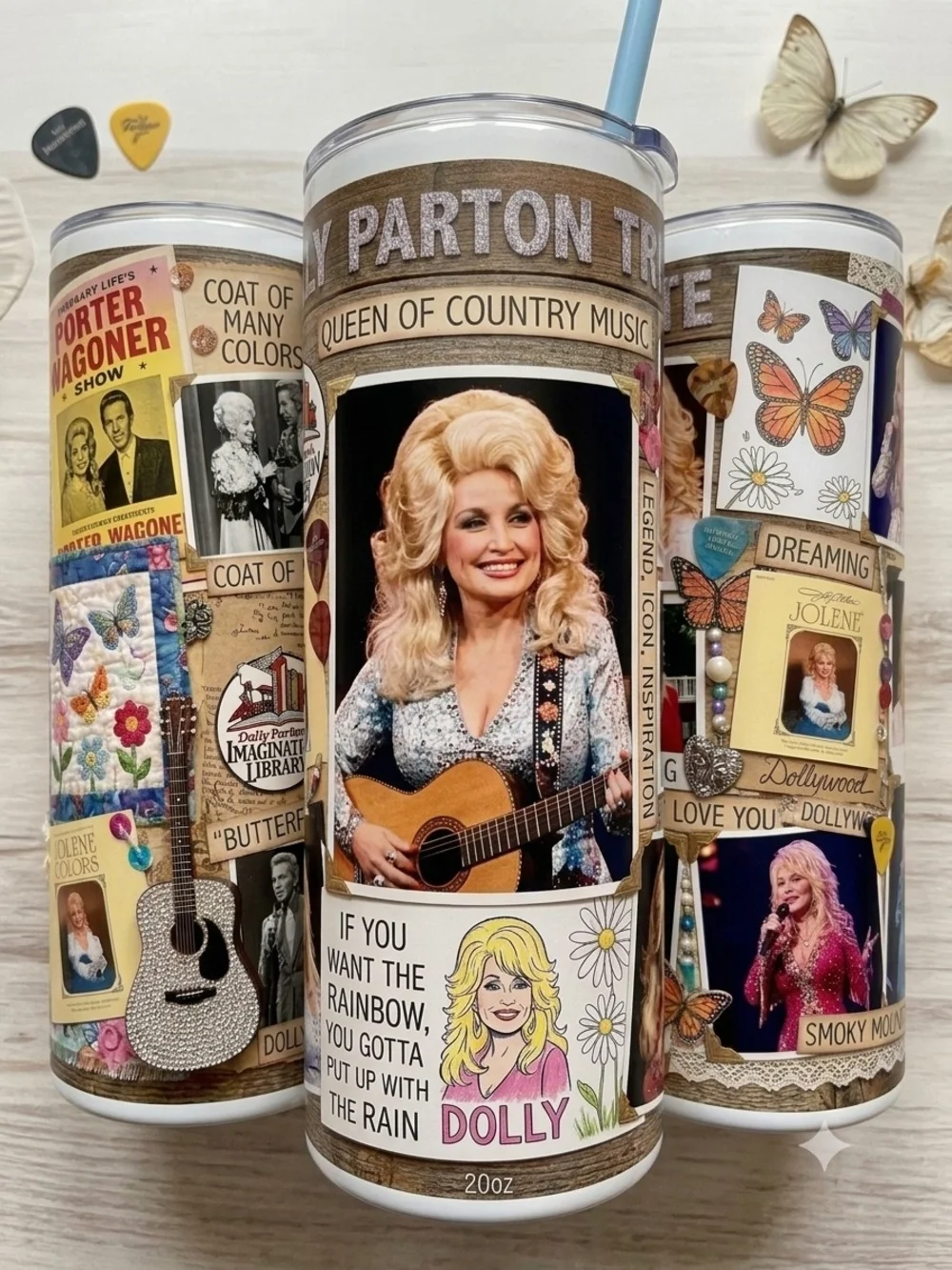 Dolly Parton Tribute 1 20oz Stainless Steel Tumbler